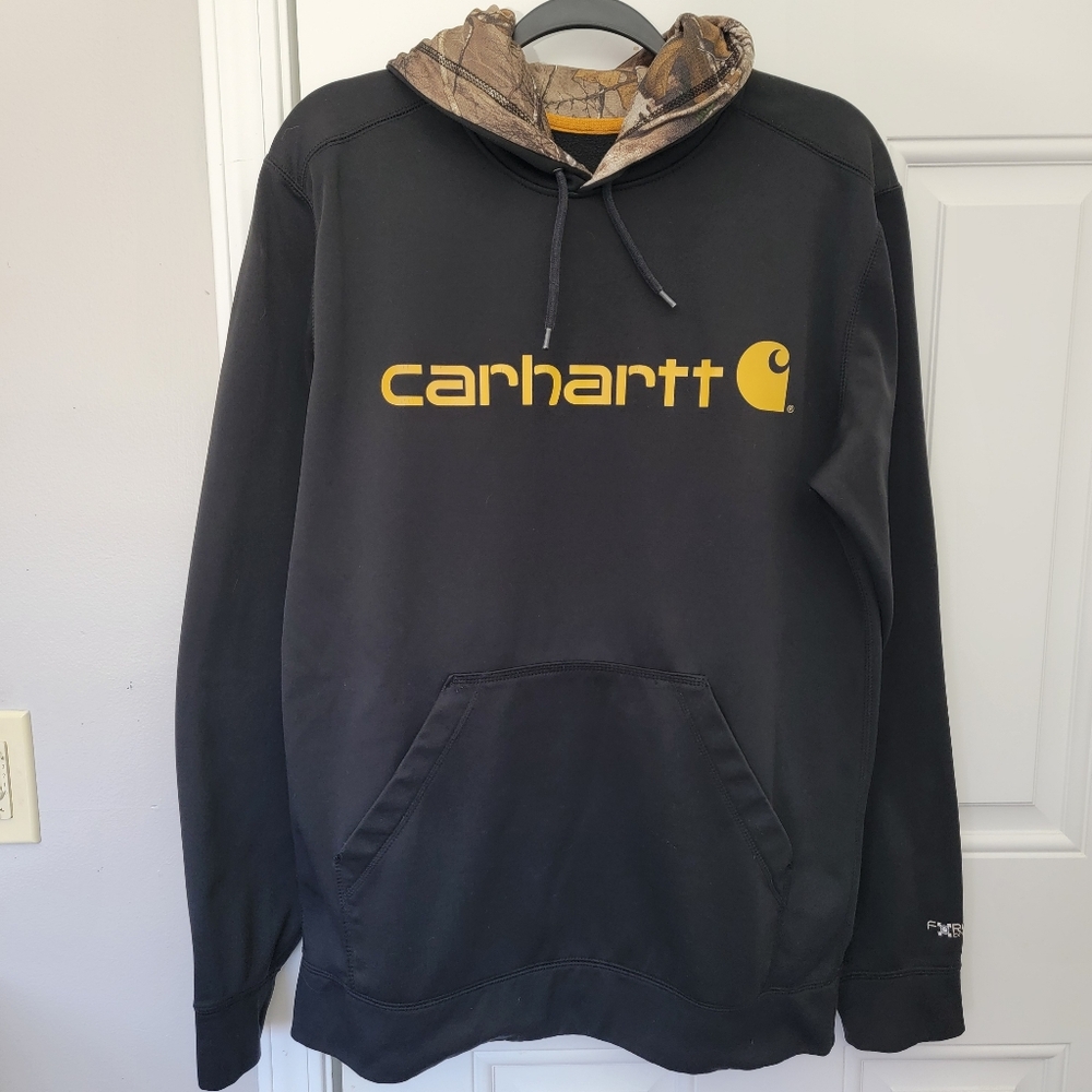 Carhartt Force Extremes Signature Graphic Hooded Sweatshirt Logo Size Medium - Picture 2 of 12